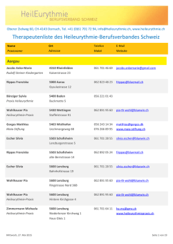 Therapeutenliste des Heileurythmie