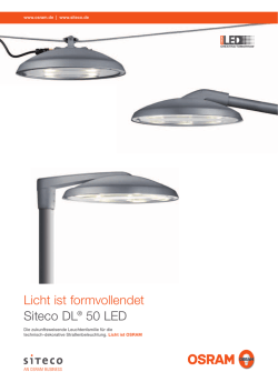 DL&reg; 50 LED - Siteco Beleuchtungstechnik GmbH
