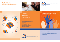 Infoflyer MWG-Vertreterwahl 2016