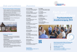 Pdf downloaden - Arbeitskreis für Psychosomatische Medizin und