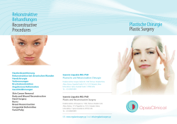 Reconstructive Procedures Rekonstruktive Behandlungen