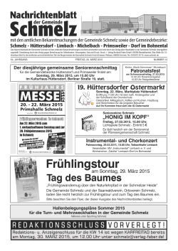 Ausgabe 12/2015 - Gemeinde Schmelz