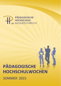 PHW-2015 - Pädagogische Hochschule Niederösterreich