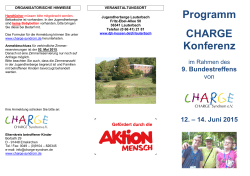 Programm Bundestreffen 2007 - CHARGE