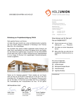 GROSSES SCHAFFEN AUS HOLZ! Was können wir für