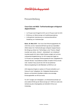 Pressemitteilung zum PDF 47.0 KB (Coca