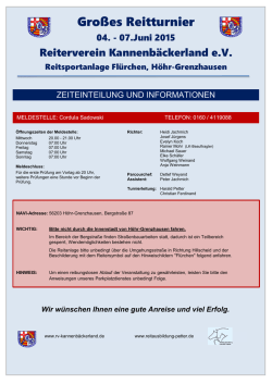 Gro&szlig;es Reitturnier