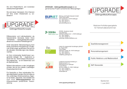 UPGRADE gesamt - Bildung und Projekt Netzwerk GmbH