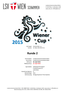 Runde 2 - Landesschwimmverband Wien