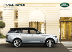 RANGE ROVER - Land Rover