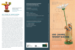 100 JAHRE WENDT & KÜHN - Staatliche Kunstsammlungen Dresden
