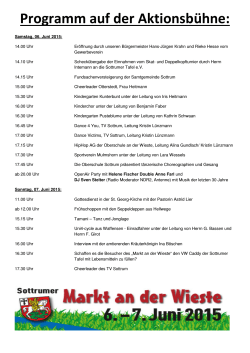 Programm Aktions - Samtgemeinde Sottrum