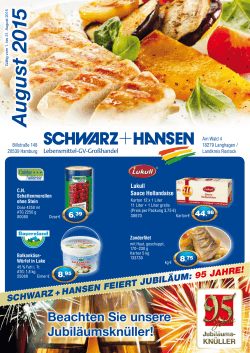Angebot des Monats - Schwarz & Hansen GmbH