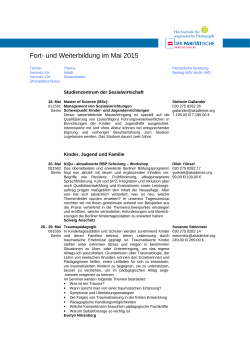 Gr&ouml;&szlig;e: 85 KByte Newsletter mit Maiveranstaltungen 2015 Der