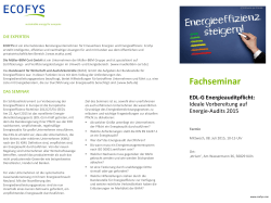 EDL-G Fachseminar Programm