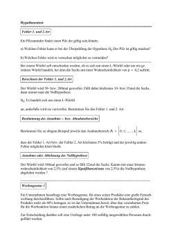 Hypothesentest IV