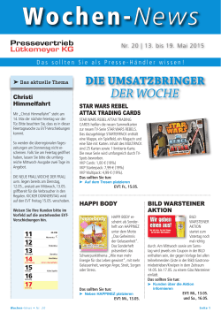 Wochen-News - Pressevertrieb Lütkemeyer KG