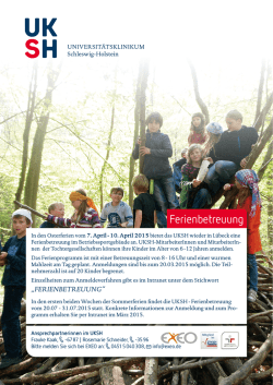 Info Ferienbetreuung