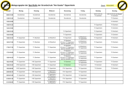 Wochenbelegungsplan - VG Rhein-Selz