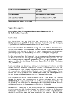 Vorlage Nr. 17/2015 - Gemeinde Erdmannhausen