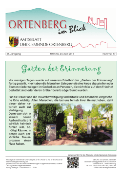 Amtsblatt Woche 17 - Ortenberg