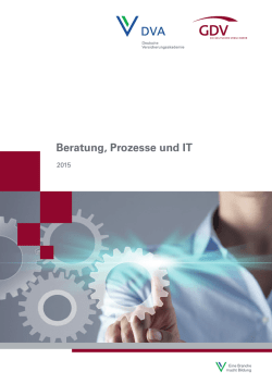 Brosch&uuml;re Prozesse im Versicherungsunternehmen PDF