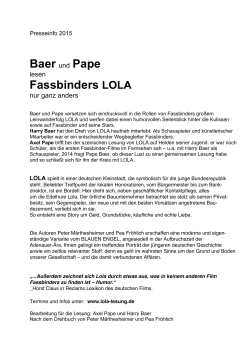 Infotext - Baer und Pape