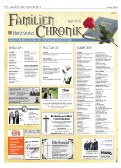 April - Harz Kurier