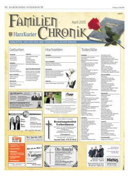 April - Harz Kurier