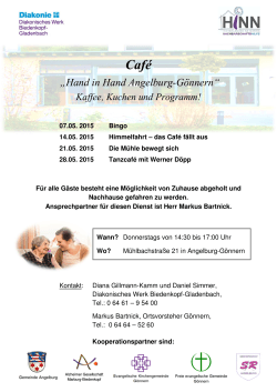 Café - Alzheimer Gesellschaft Marburg