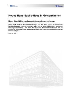 Neues Hans-Sachs-Haus in Gelsenkirchen Bau-, Qualitäts