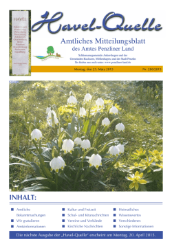 Amtsblatt 03/15 - Amt Penzliner Land