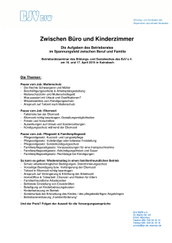 Zwischen Büro und Kinderzimmer