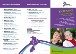 EHRENAMT - Ev. Kirchenkreis Spandau