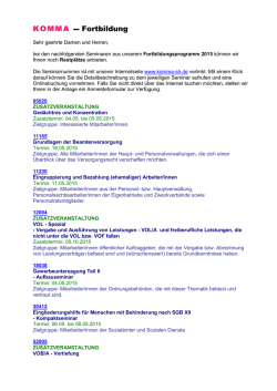 Information Restpl&auml;tze 12. KW