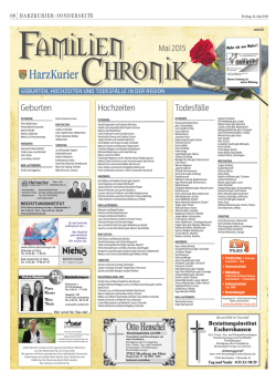 Mai - Harz Kurier