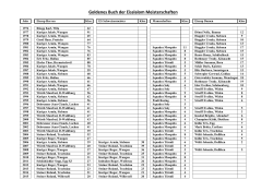 Goldenes Buch der Eisslalom Meisterschaften