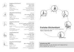 Freitaler Kirchenblatt - Kirchgemeinde Freital