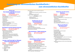 Flyer "Suchthelferausbildung" - Guttempler