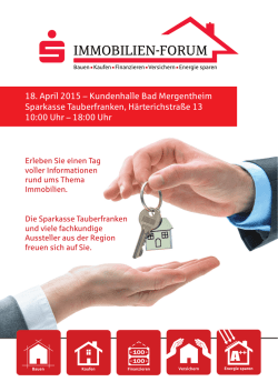 IMMOBILIEN-FORUM - Sparkasse Tauberfranken