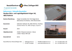 Referenzen / Aktuelle Baustellen Neubau Büro