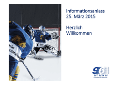 Informationsanlass 25. M&auml;rz 2015 Herzlich