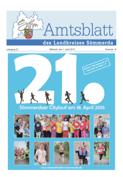 Amtsblatt 12-2015 - Landkreis Sömmerda
