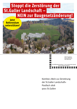 Referendumsbogen mit 4 Unterschriftszeilen