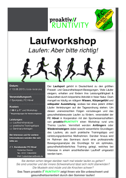 Laufworkshop - Fc Sauerlandia Hövel