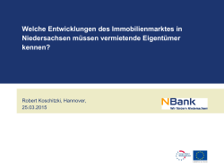 Wohnungsmärkte Niedersachsen – Aktuelle Trends und Ausblick