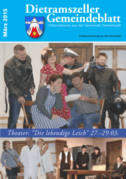 Heft M&auml;rz 2015 - Gemeinde Dietramszell