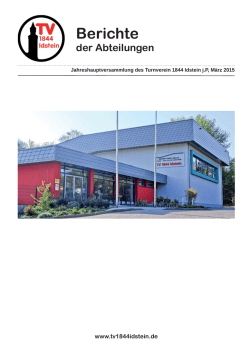 Jahreshauptversammlung 2015