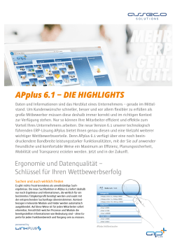 APplus 6.1 − DIE HIGHLIGHTS - it