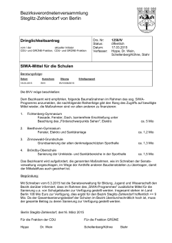 Bezirksverordnetenversammlung Steglitz